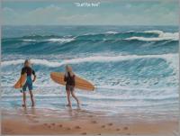 Seascapes - Surf For Two - Acrylic On Canvas